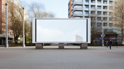 blank billboard on the street