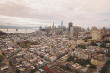 Aerial View Of The Skyline Of San Francisco, California, United States.