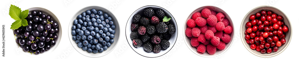 type of berries, blueberry, blackberry, currant, raspberry on white ...