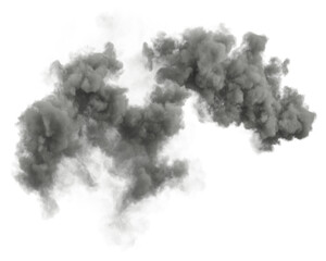 Poster - Darkness overcast clouds movement shapes on transparent backgrounds 3d rendering png