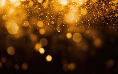 Wall Mural - abstract gold bokeh defocus blurred background