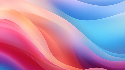 Wall Mural - Abstract background with swirling blue and pink swirls by Generative AI