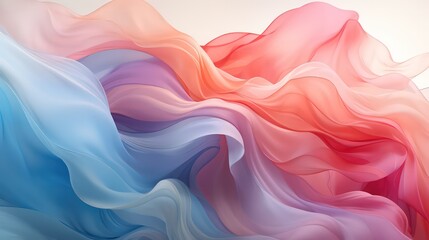 Abstract background with swirling blue and pink swirls by Generative AI