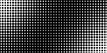 Black And White Background With Halftone Dots