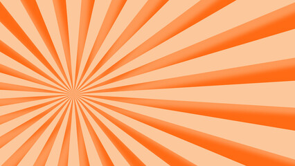 Wall Mural - orange sunburst background