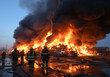 Flammendes Inferno, Brennender Industriekomplex