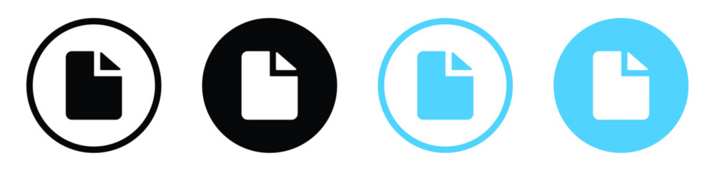 Aufkleber - file icon document icon vector doc sign file document icons button