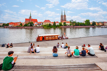 Canvas Print - Blick auf den Breslauer Dom, Breslau, Polen 