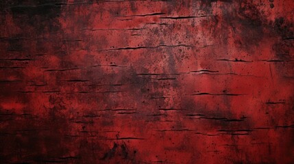 Wall Mural - Vintage red overlay effect on a scratched surface black and red