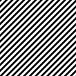 Diagonal striped pattern. Black white seamless background