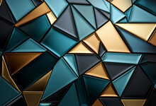 A Shiny Black Wallpaper With  Geometric Shapes, In The Style Of Cubist Multifaceted Angles, Hard Surface Modeling, Abstract Minimalism Appreciator, Metal Compositions