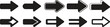 Arrow icons set. Black arrow vector icon pack. Arrow sign and symbol for web design. Simple arrow big set. Vector illustration