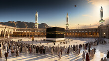 The Beautiful View Of The City Of Mecca And Also The Place Of Worship Of The Kaaba