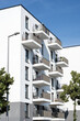 © elxeneize - New white apartment building seen in Berlin, Germany