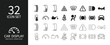Icon set related to automotive display