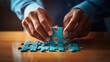 © ThisDesign - person holding a puzzle piece, representing problem-solving and critical thinking generative ai