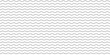 Wave line seamless pattern. Wavy thin stripes pattern. Black horizontal water curve lines texture. Simple monochrome black and white background. Editable stroke. Vector illustration.