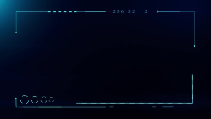 sci-fi frame concept futuristic hud interface screen design. digital callouts titles. hud ui gui fut