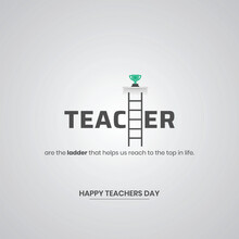 International Happy Teacher's Day Social Media Post, Postcard And Banner Design. Creative Post Design For Teachers Day. 