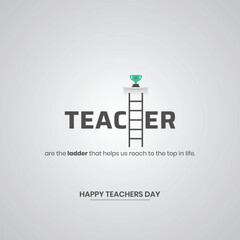 International Happy Teacher's day Social media post, Postcard and Banner design. Creative Post design for Teachers Day. 