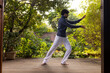 © Wavebreak Media - Focused indian man practicing yoga on sunny terrace, copy space