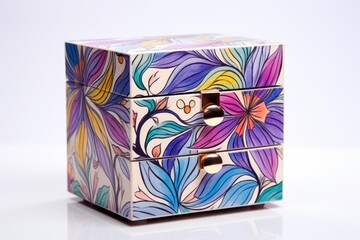 Wall Mural - gift box with a unique, hand-painted design