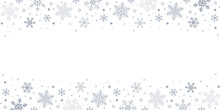 Bright Banner Christmas Card With Snowflake Border Vector  EPS10