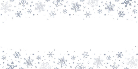 bright banner christmas card with snowflake border vector illustration EPS10