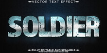 Editable Text Effect Armor, 3d Viking And Warrior Font Style