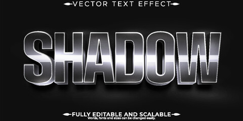 Poster - Editable text effect shadow, 3d sword and knight font style