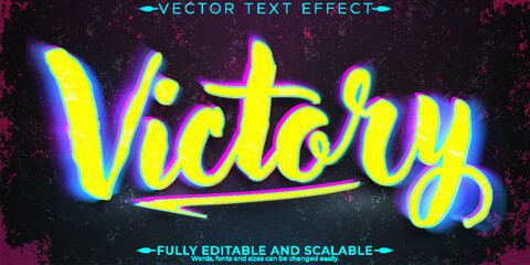 Wall Mural - Cyber text effect, editable future and neon text style