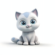 Cute Cat 3d Animation Made With Generative AI