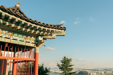 Wall Mural - Haengjusanseong Fortress and Seoul city view in Goyang, Korea