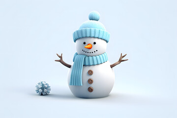 Snowman 3d animation Made with Generative AI