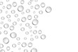 Pure clear water drops realistic or realistic drops on an isolated transparent background. Seamless realistic pure water drops with realistic shadow. Png transparency