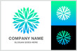 Geometric Circular Flower Motif Decoration Business Company Stock Vector Logo Design Template