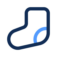 Poster - sock outline color icon