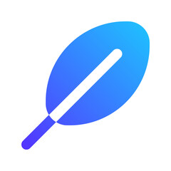 Sticker - leaf gradient fill icon