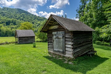 Wall Mural - log cabin