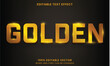 3d luxury gold metallic text style effect template editable text effect