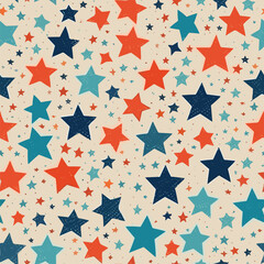 Wall Mural - Seamless Colorful Stars Pattern.

Seamless pattern of Star in colorful style. Add color to your digital project with our pattern!