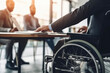 Wheelchair User and Co-workers