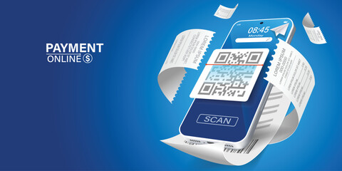 bill of expenses is on mobile phone.pay bills with mobile phone.online shopping spending.online shop