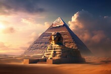 Sunset At The The Pyramid Complex