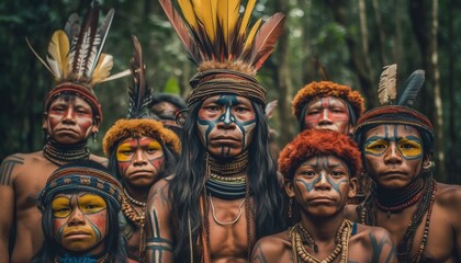 group of indigenous people of amazonia generative ai