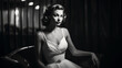 © Marco Attano - Vintage 1950s styled portrait of a woman in a cocktail dress, soft focus, dramatic Hollywood lighting