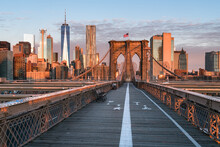 Brooklyn Bridge In New York City, USA