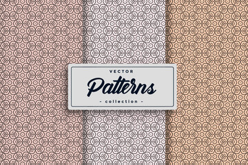 Poster - Abstract Minimalistic Random Textile Symbol Pattern Hand-Drawn Geometric Simple Seamless Pattern Set collection seamless textile design
