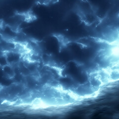 Wall Mural - space sky background ai generative