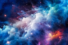 Colorful Space Galaxy Cloud Nebula. Universe Science Astronomy. Supernova Background Wallpaper, Starry Night
